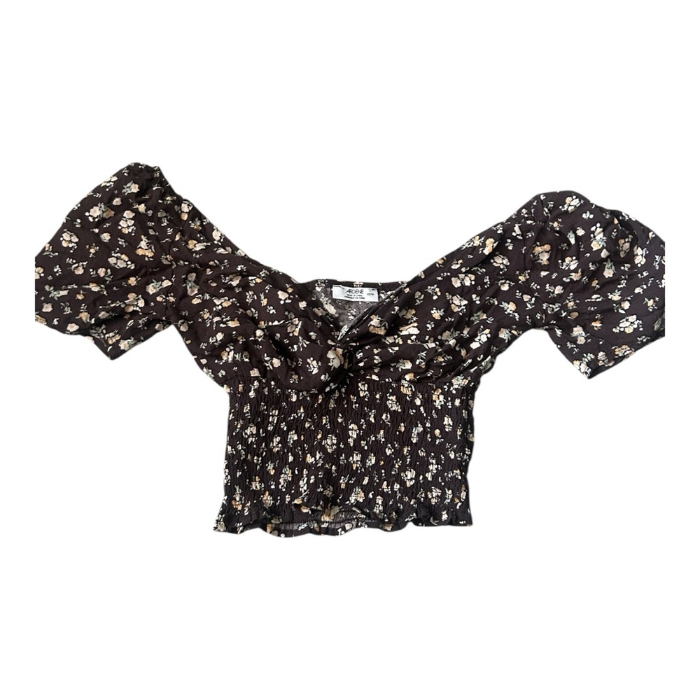 Brown Floral Top - Woman’s XS